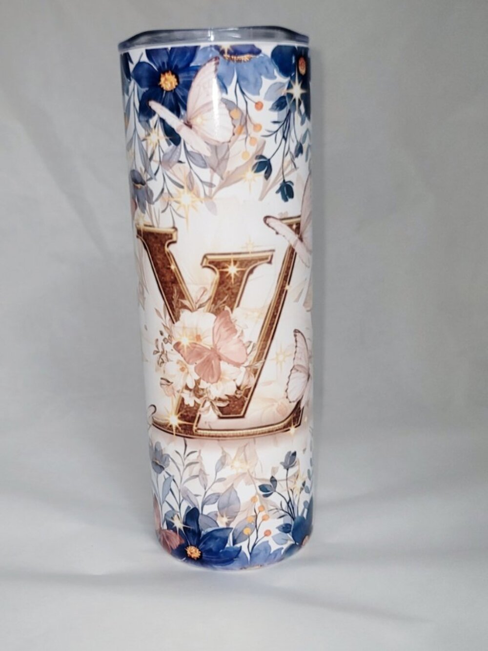 Luxury Designer Purse 20oz Tumbler w/Lid & Straw